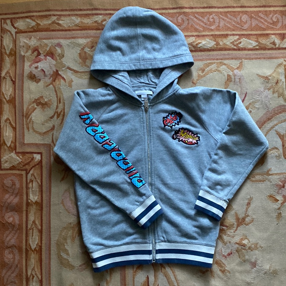 Burberry jacket with hoodie …size 10. Great condition… no stains, holes.